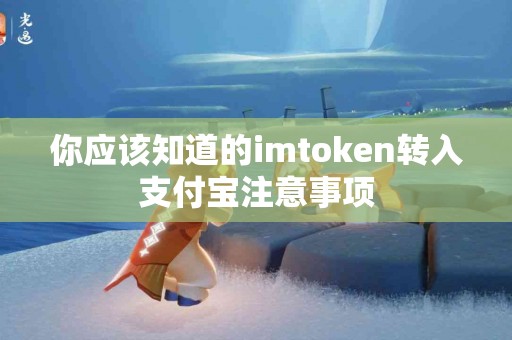 你应该知道的imtoken转入支付宝注意事项
