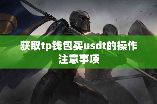 获取tp钱包买usdt的操作注意事项