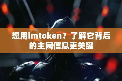 想用imtoken？了解它背后的主网信息更关键